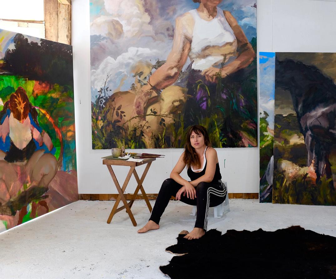 Marion Abraham in her studio, 2023