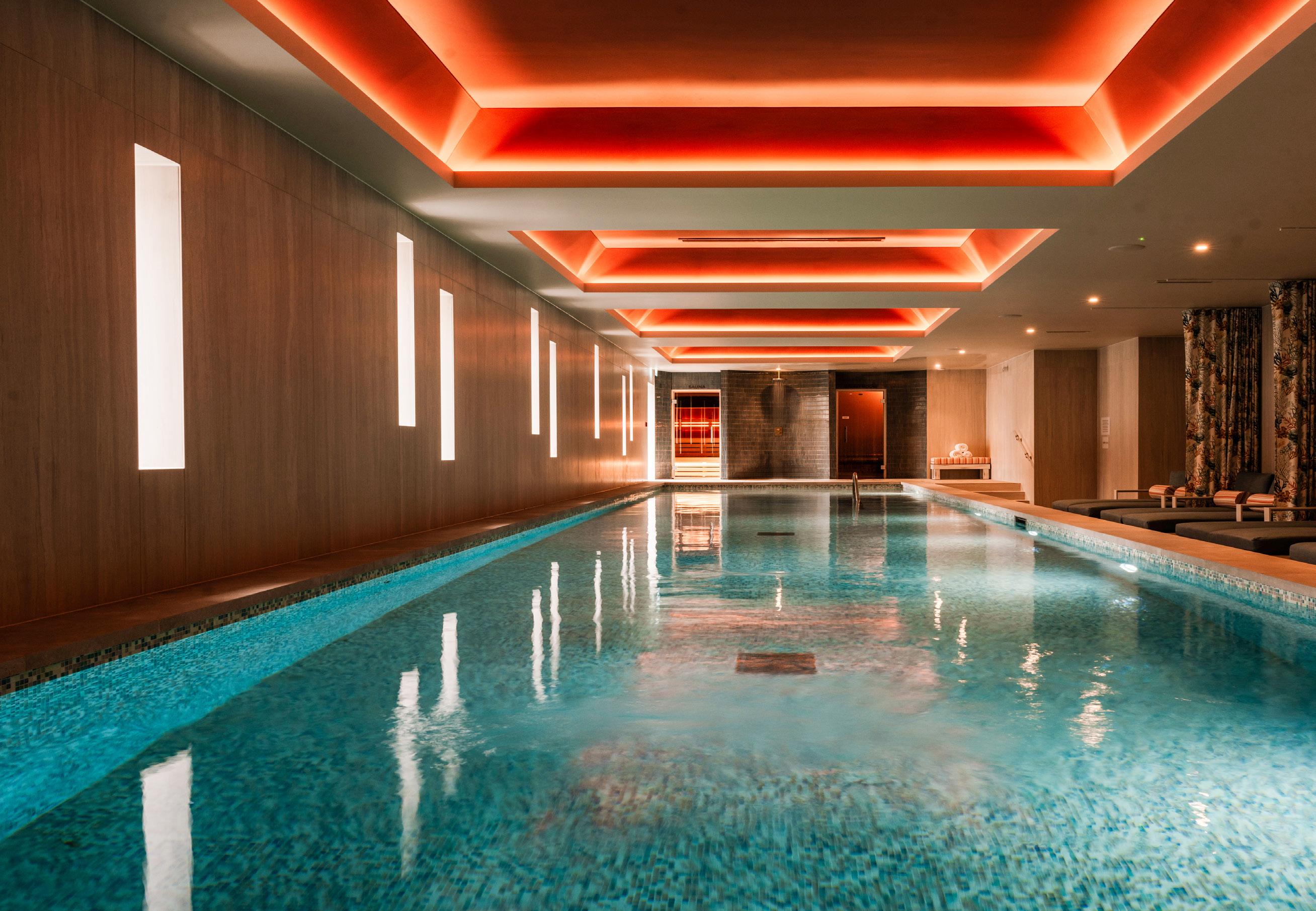 The 18m indoor pool at The Nici in Bournemouth, UK
